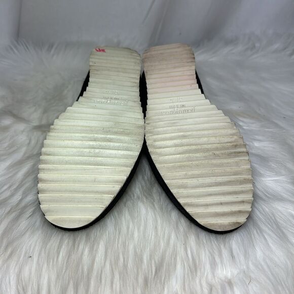 Pedro Garcia Cristiane Black Perforated Suede Slip On Loafer Sz 37.5/US 7.5 - Picture 7 of 8